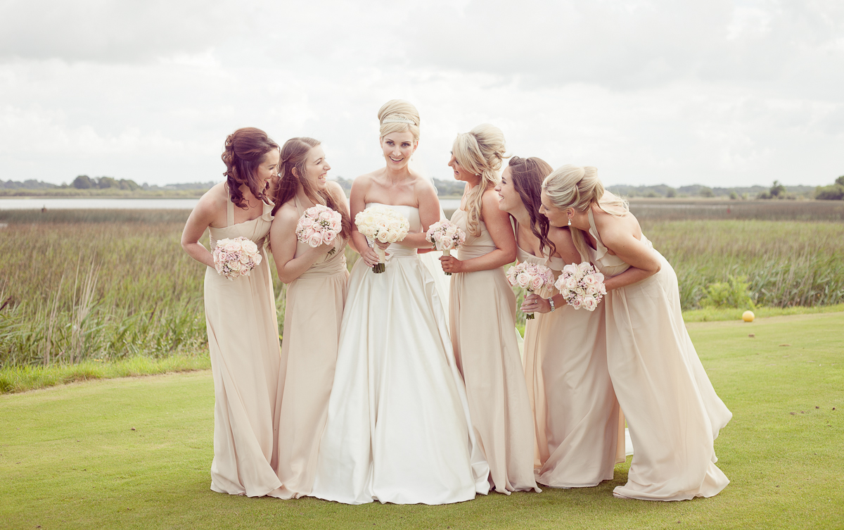 champagne bridesmaid dresses floorlength